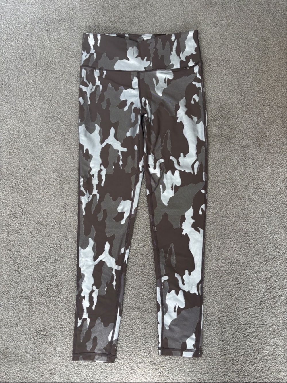 Mono B Camo Leggings in Brown, Gray & White